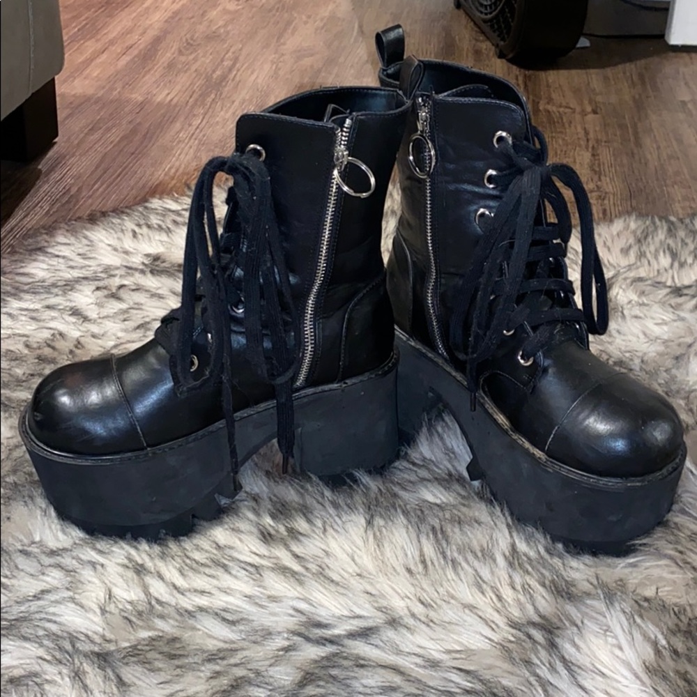 Dolls Kill Platform combat boots